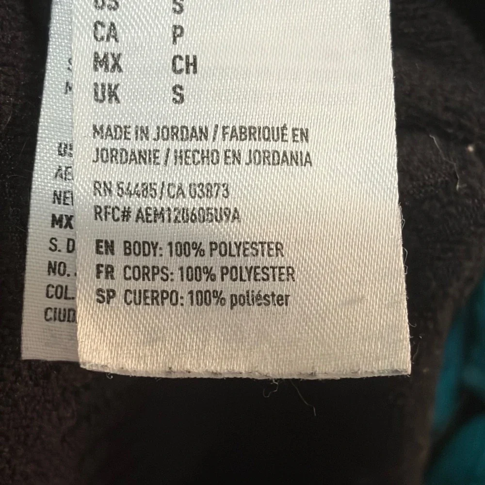 American Eagle Joggers Mens Small Gray Tech Fleece Graphic Activewear 3003